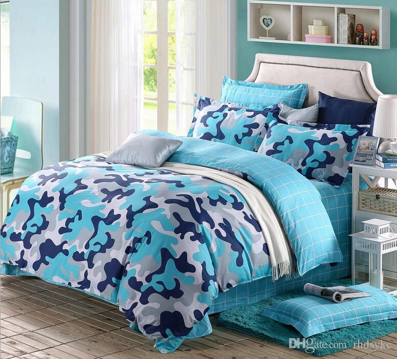 2019 Camouflage Army Bedding Sets King Queen Size Pure Cotton