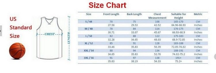 Where can someone find a hockey jersey size chart?