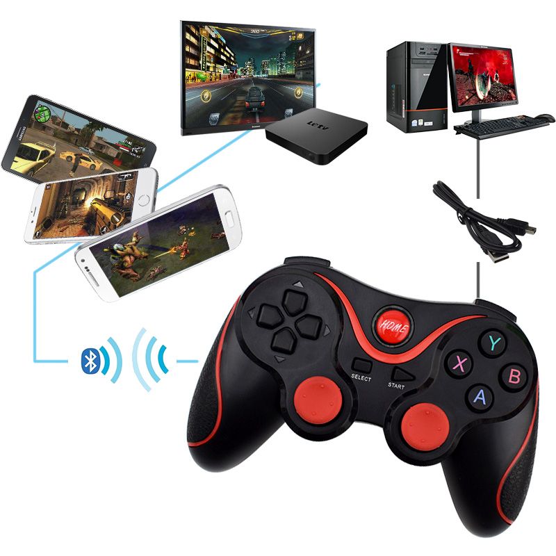 Compre T3 Sem Fio Bluetooth Gamepad Joystick Controlador De Jogo ...