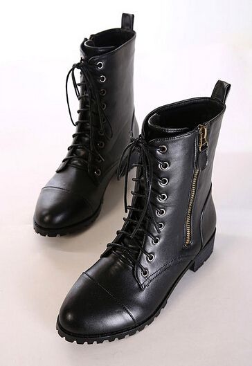 black leather boots for women