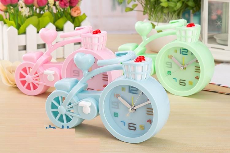 2020 Bicycle Desk Clock Modern Fashion Quartz Alarm Clock Home