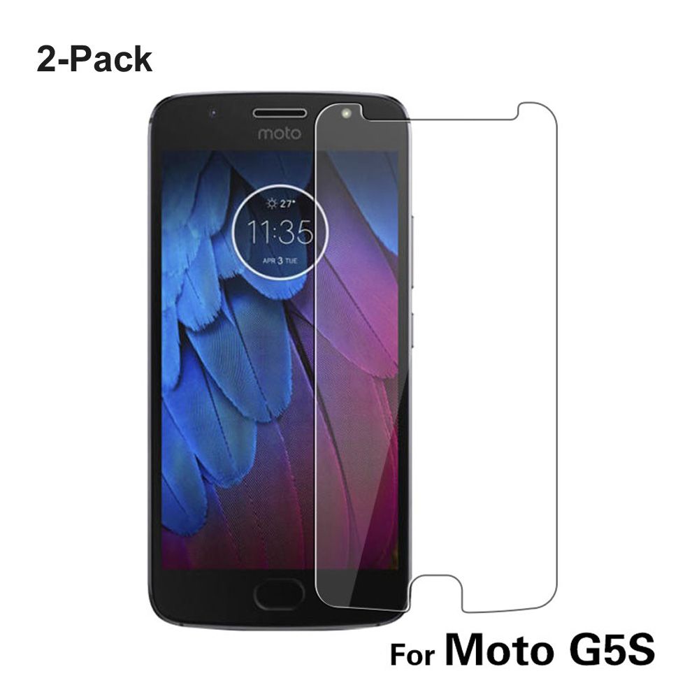 GUOSHU Premium Tempered Glass Screen Film 25 PCS 9H 5D Full Glue Full Screen Tempered Glass Film for Motorola Moto G5S Anti-Scratch Screen Protector