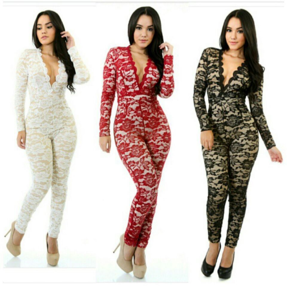 ladies lace jumpsuit