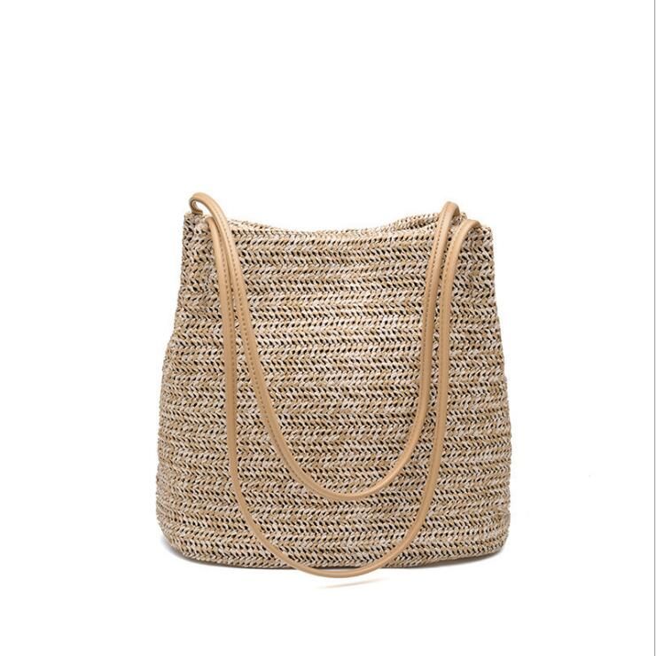 linen bucket bag