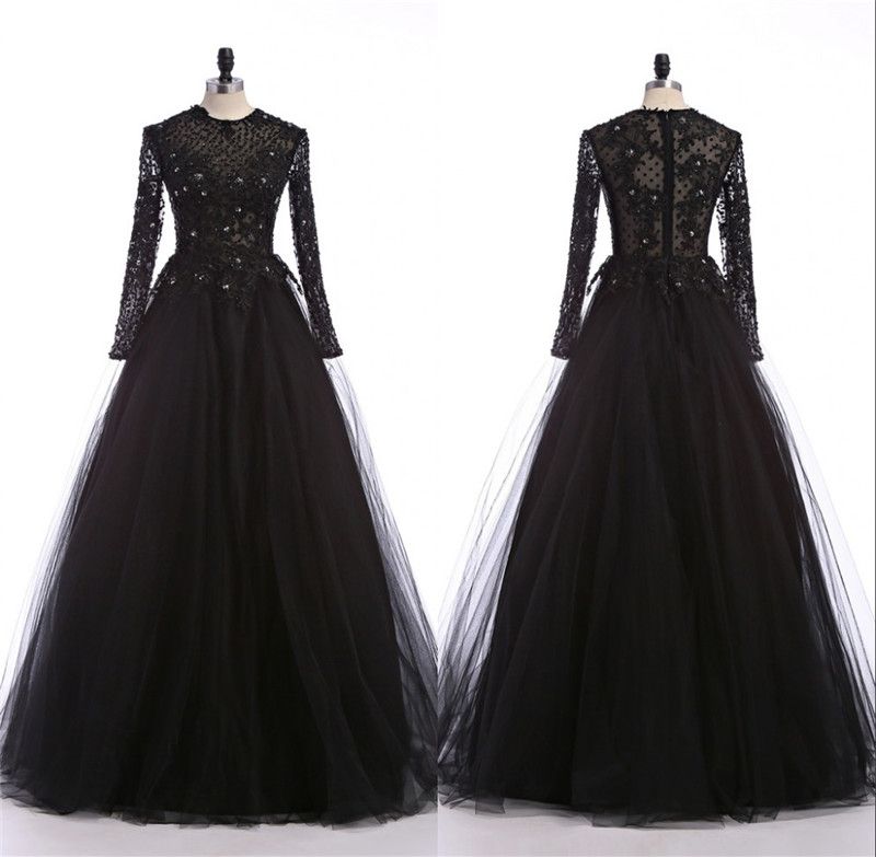 gown in black color