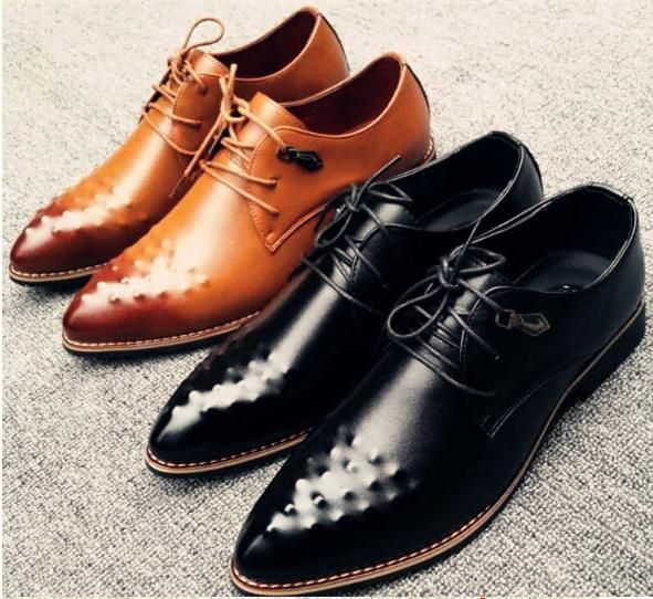 Fashion Business Shoes Mens Dress Shoes Leather Wedding Shoes