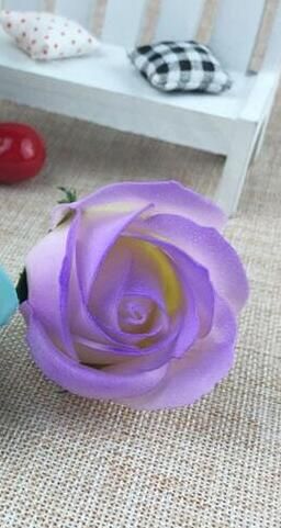 purple rose head