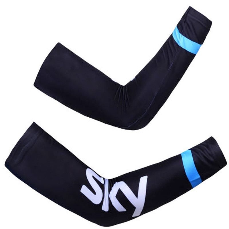 2020 Black UV And Sun Protection Pro SKY Team Bike Cycling SleeveSummer