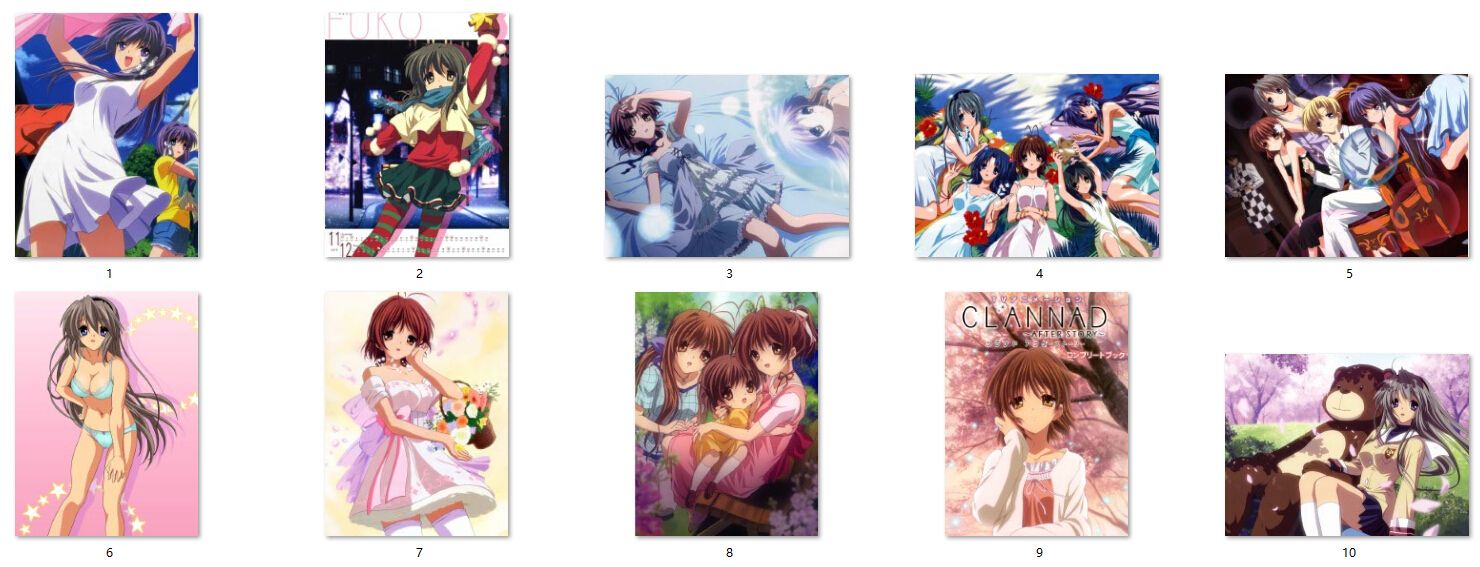 Clannad Characters Nagisa Furukawa And Tomoyo Sakagami Bed Sheet