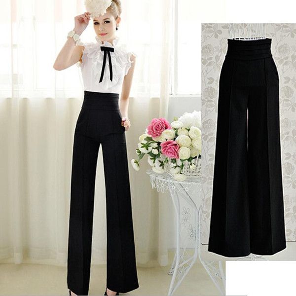 high waisted elegant pants