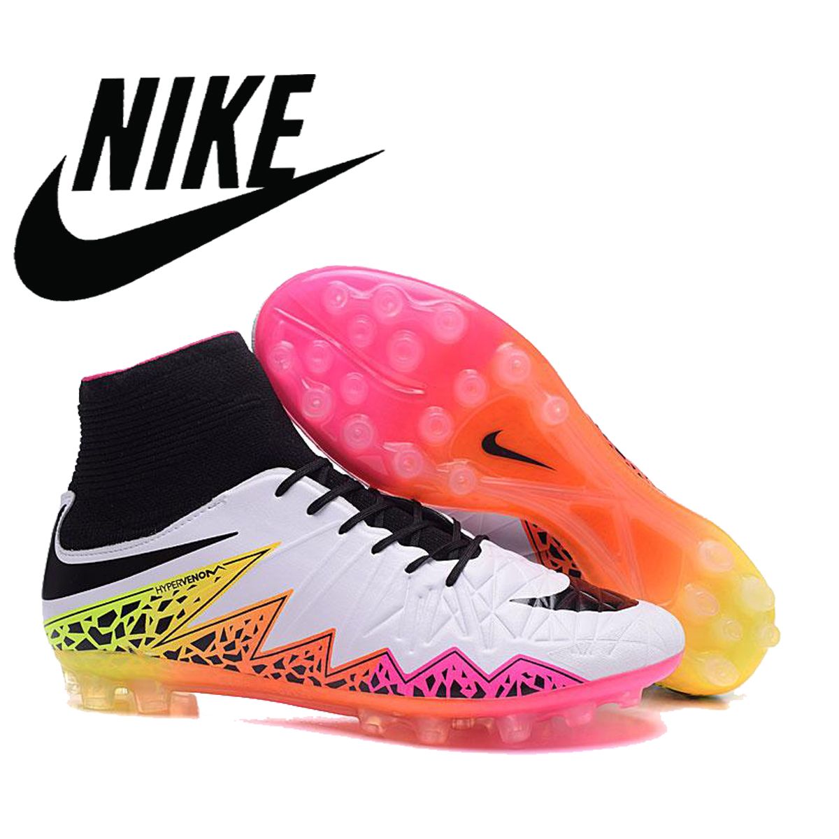 Compre Nike Hypervenom Fantasma Tacos Ii Fg De Fútbol Con Tacos Acc 100%  Para Hombre Originales Chicos De Fútbol Zapatos De Fútbol Nike Acc Arco  Iris De Colores A 88,78 € Del