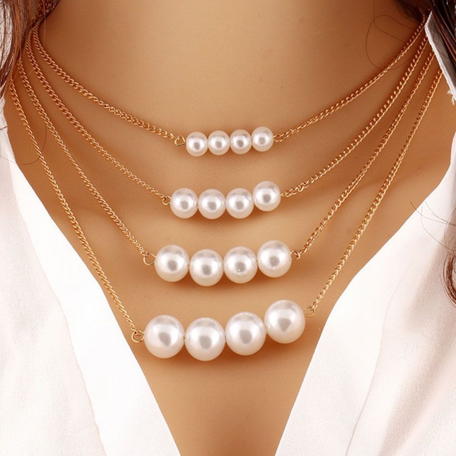 4 Pearl Necklace Deals, 53% OFF 