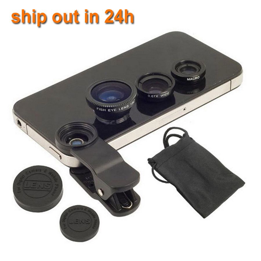 2020 Universal Clip Lens Mobile Phone Lens Wide Lens + Macro Lens +180