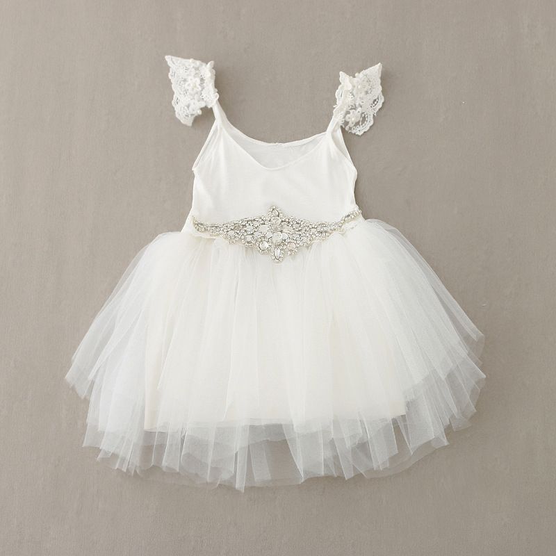 White tulle dress baby girl Clearance