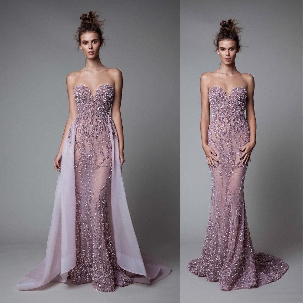 Glittering See Through Evening Gown ...