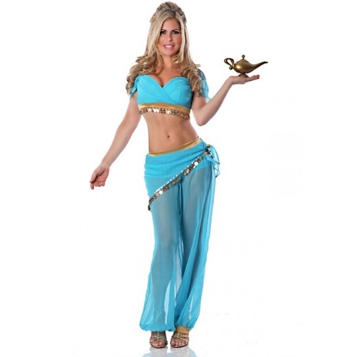 Frank Worthley A merced de Frenesí Trajes princesa Jasmine cosplay Halloween mayor-princesa mujeres jazmín  traje adulto de Aladdin para el vestido