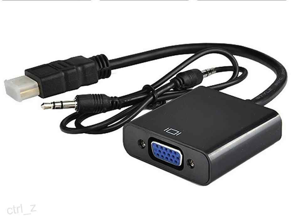 snigmord skuffe forsinke HDMI To VGA Adapter + 3.5mm AUX Audio Cable HDTV Video Converter Adapter  For PC Laptop Xbox Digital Camera From Ctrl_z, $3.02 | DHgate.Com