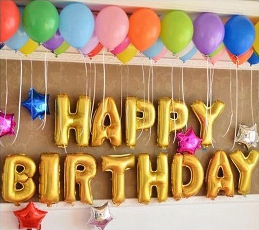 letter balloons in store