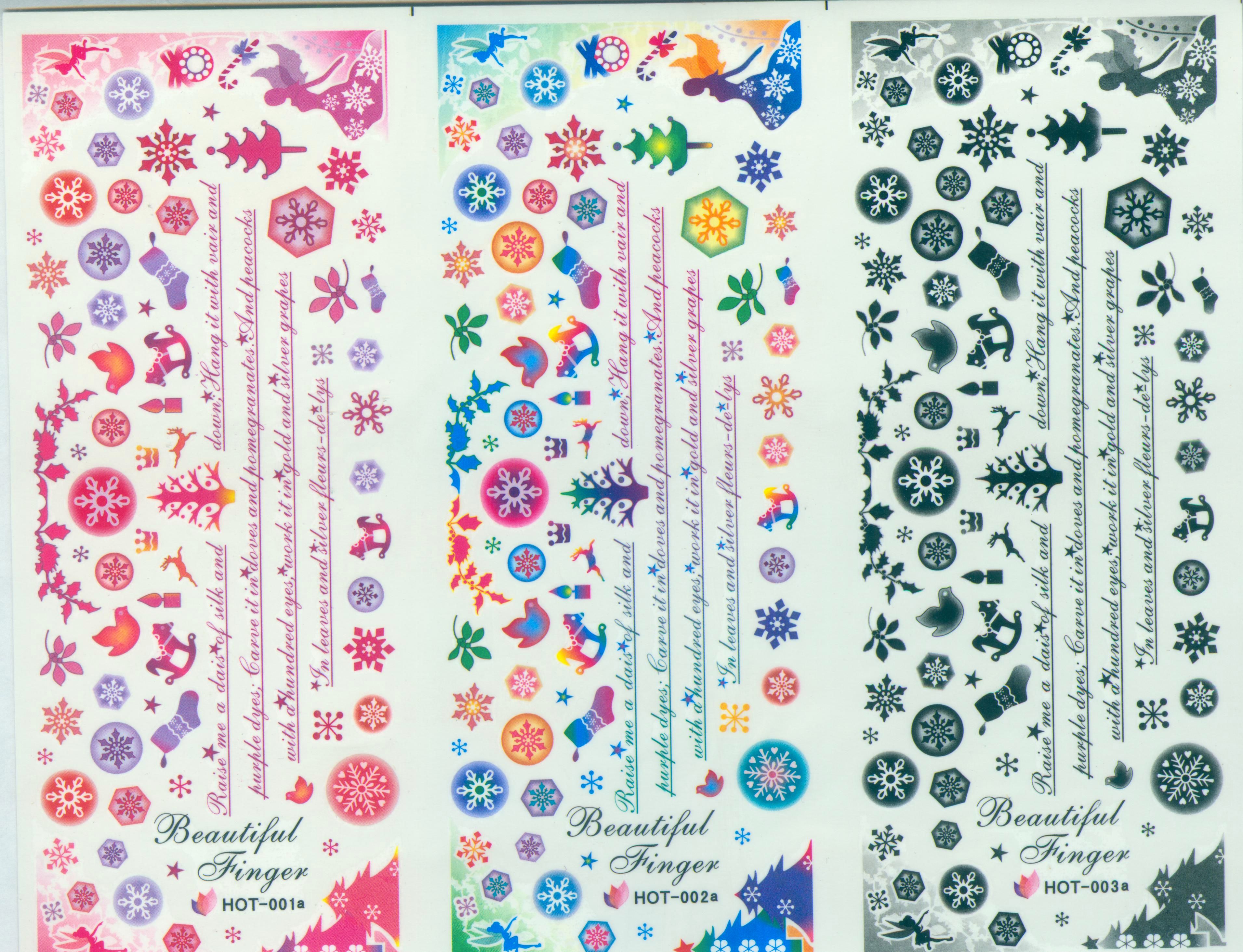 nail tattoos stickers