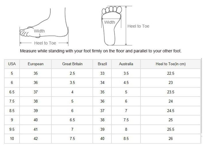 foot size 41 in cm