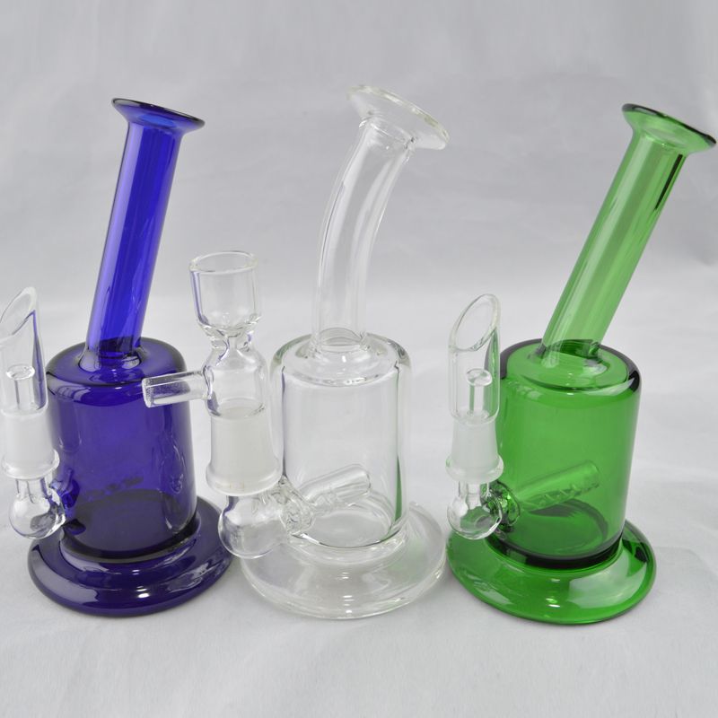 2021 Mini Glass Water Bong Inline Perc Pipe Portable Bubbler Dab Rigs 5