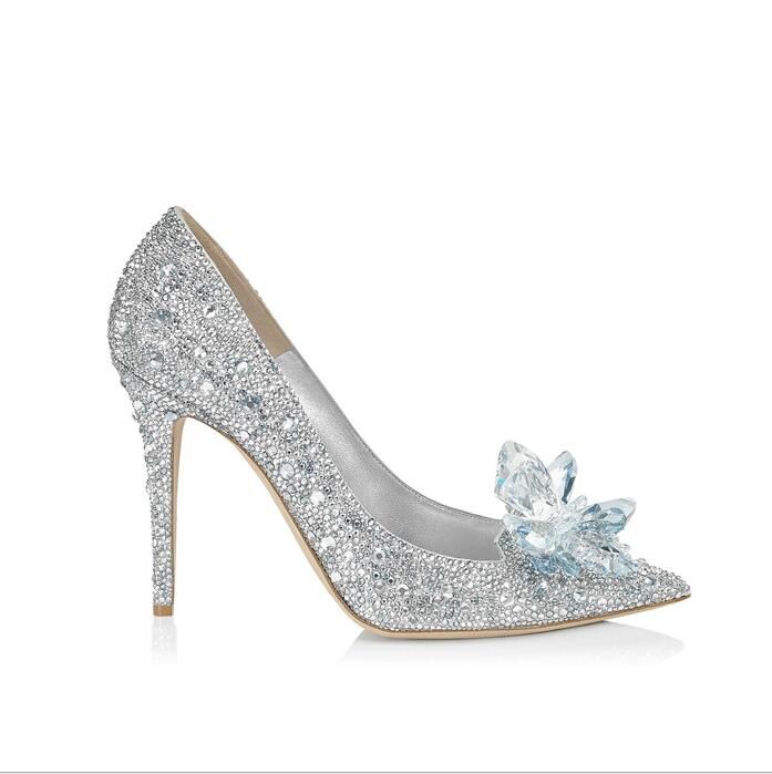Cinderela Sapatos De Cristal Mulheres De Salto Alto Deslumbrantes Óculos De  Bling Prata Rhinestone Nupcial Sapatos De Casamento Tamanho Diferente Festa  De Formatura De Chic_cheap, $385,28 | Pt.Dhgate.Com