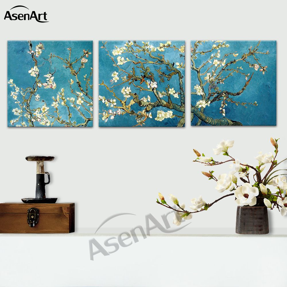 Compre Noite Estrelada Flores De Amendoa Por Van Gogh Reproducao Compre Noite Estrelada Flores De Amendoa Por Van Gogh Reproducao
