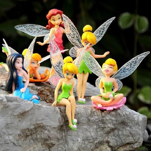 Compre Regalo De Los Niños De 2015 Año Nuevo Muñecas Campanilla Vuelan Adorable Hada Campanilla Mini Flor Del Juguete Bonitas Figuras Muñeca / Set A 5,72 € Del Boatsluo | DHgate.Com