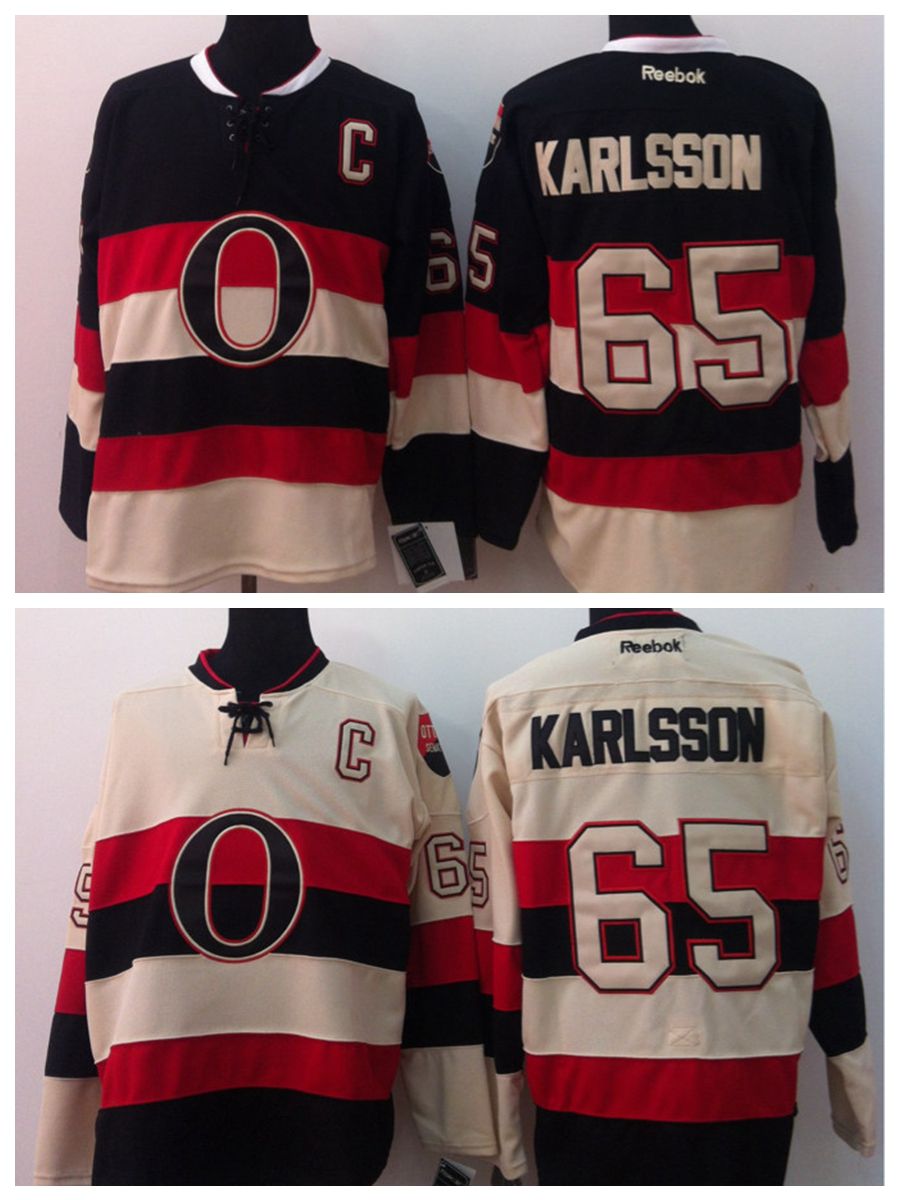 2020 Cheap Mens Ottawa Senators Hockey Jerseys 65 Erik Karlsson