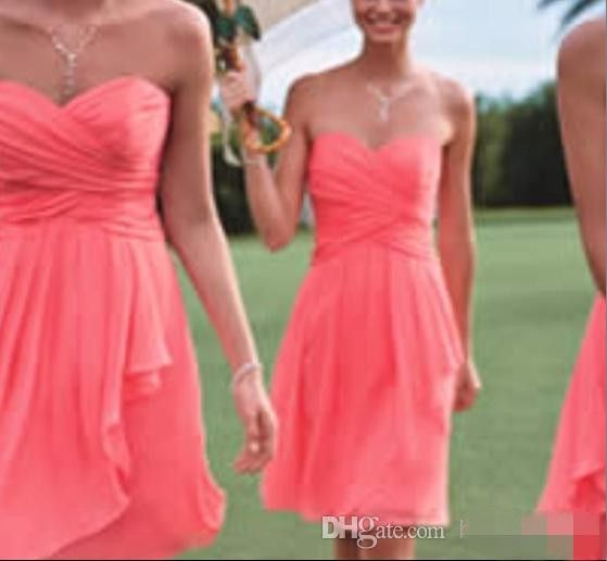 coral formal dresses short