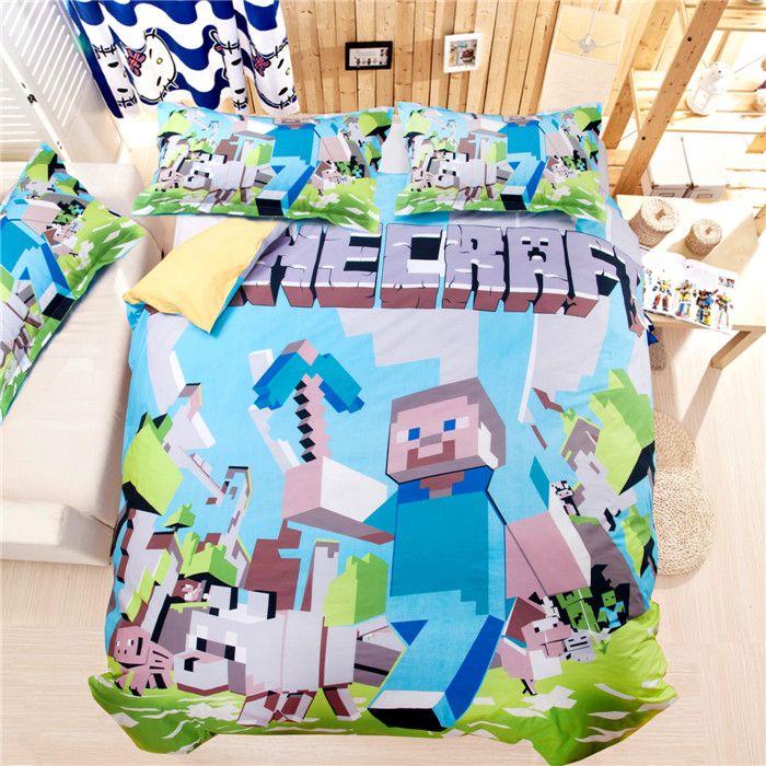 2015 New Arrive Minecraft 3d Bedding Sets Minecraft Bedding Duvet