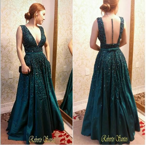 vintage emerald dress