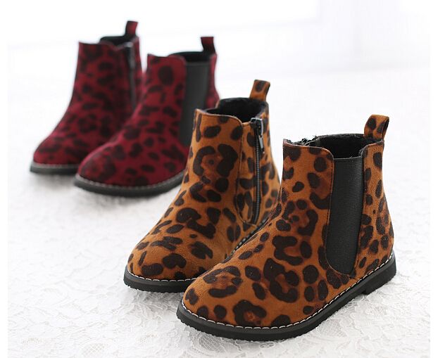 leopard print boots for kids