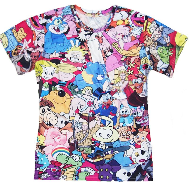 W1216 Totally 80s Cartoon T Shirt 