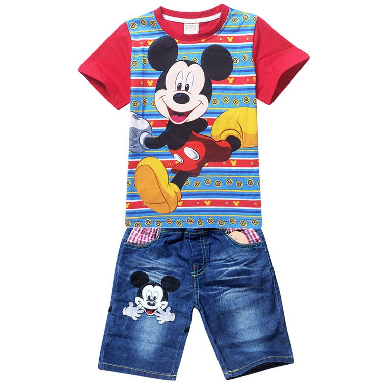 Baby Kids Mickey Mouse Clothing T-Shirt Pants Cotton Cartoon Boys//Girl Outfits