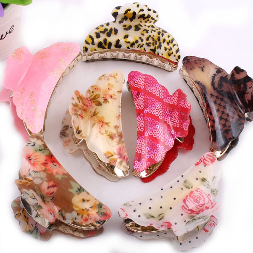 acrylic hair clips wholesale