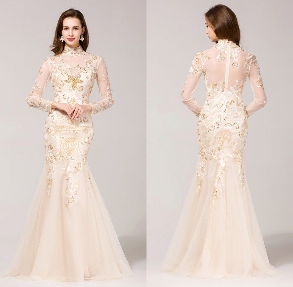 elegant high neck dresses