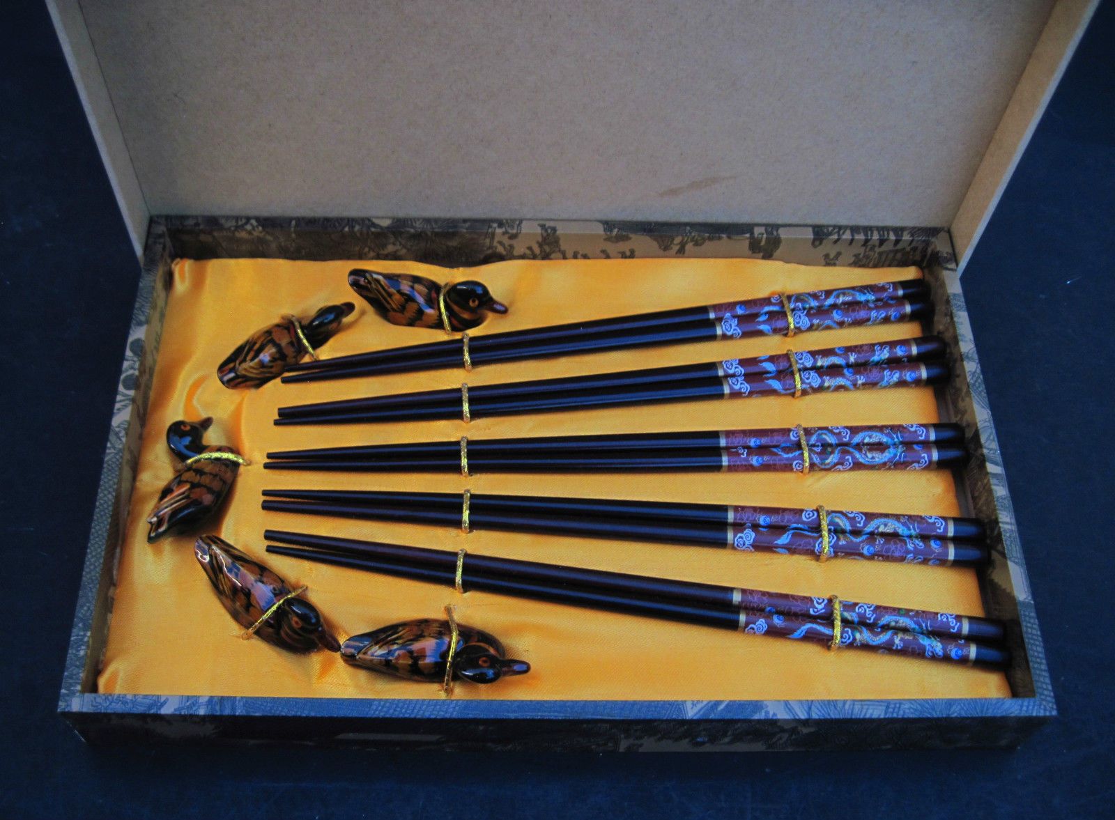 Dragon Chopsticks Set of 5 Pairs Dragon Chopsticks Set of 5 Pairs