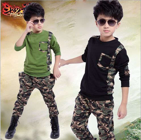 Primavera nueva 2018 ropa de niños grandes conjunto moda estilo hermoso trajes juveniles conjuntos de