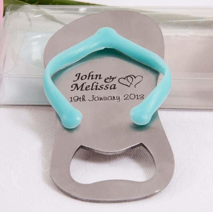 flip flop bottle opener wedding favors