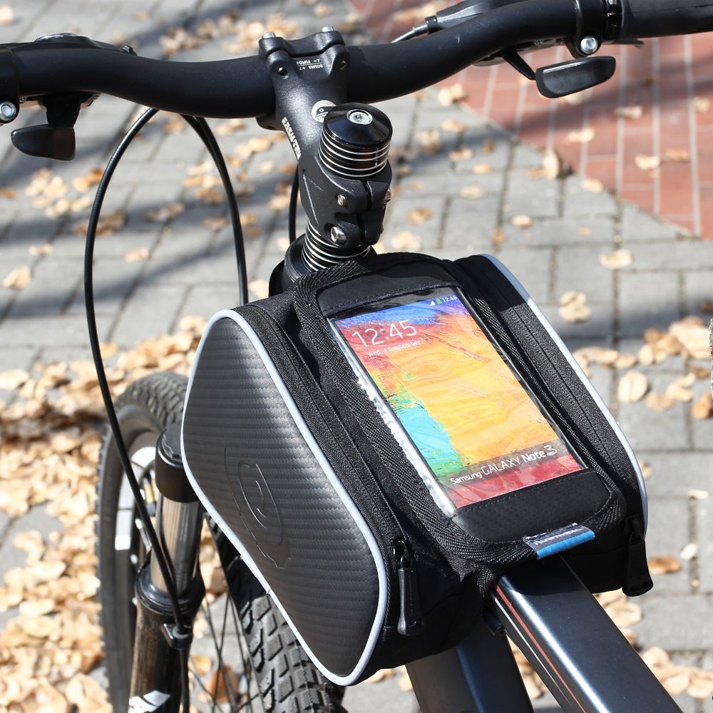 Bicycle Cycling Bike Front Top Frame Pannier Tube Bag Case Pouch for Cell Phone