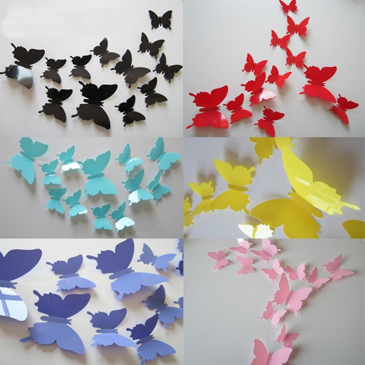 Pvc Removable Wall Stickers Butterfly Wall Stickers Tree Stickers