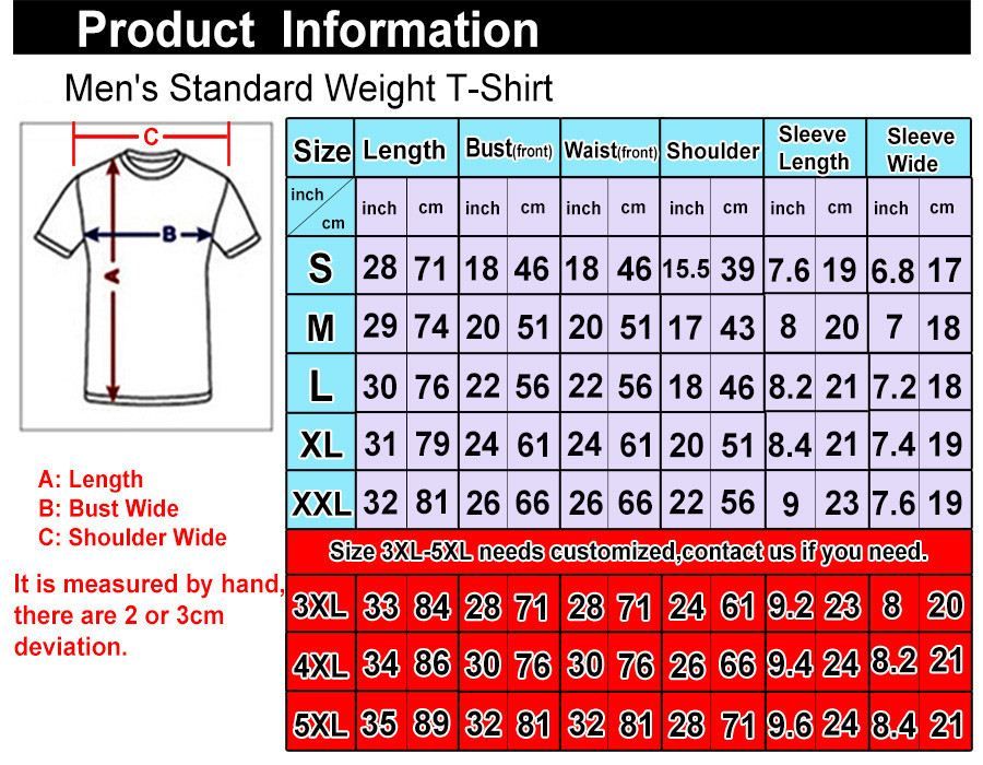 Fye Shirt Size Chart