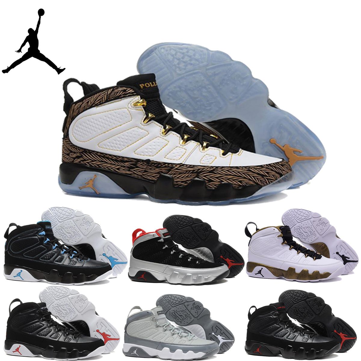 Nike Air Jordan 9 Retro Mens Basketball 