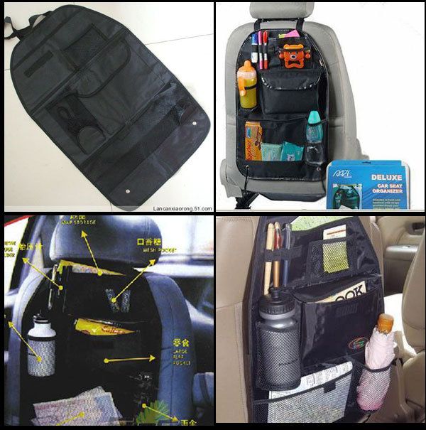 Universal Car Back Seat Hanging Multi Pocket Travel Storage Organizer UK Seller