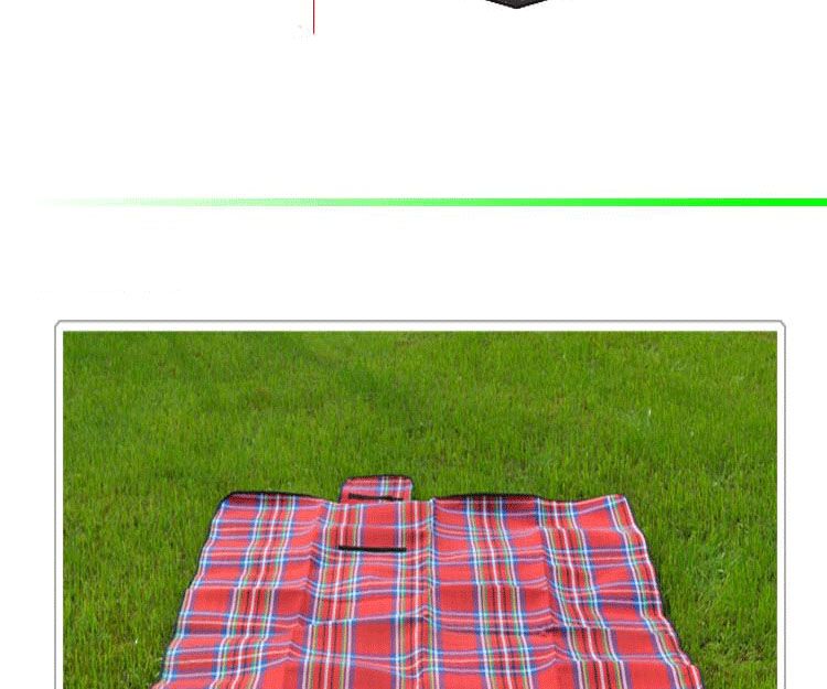 Color Plaid Outdoor Picnic Blanket Waterproof Portable Children