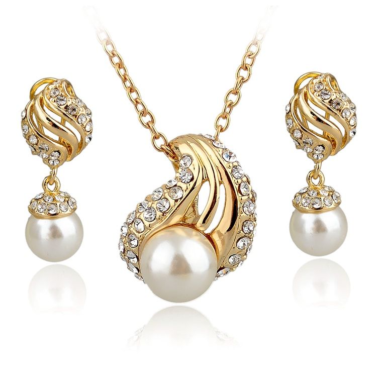 womens gold necklace set