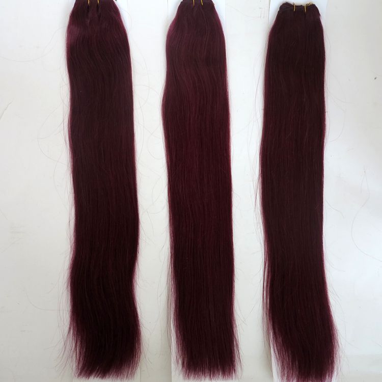 Brazilian Hair Human Hair Wefts Straight Hair Bundles 22inch 530 Plum Red Brazilian Indian Human Hair Extensions From Harmonywigs 63 55 Dhgate Com