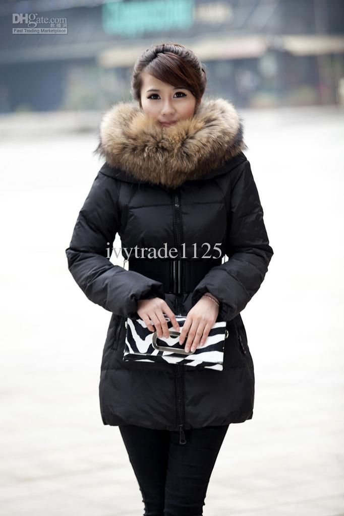 Generous Hooded Down Jacket Coat With Big Fur Collar Belt Slim Puffer Outwear From Honghuo858 72 37 Dhgate Com Generous Hooded Down Jacket Coat With, Big Fur Hood Coat With Belt