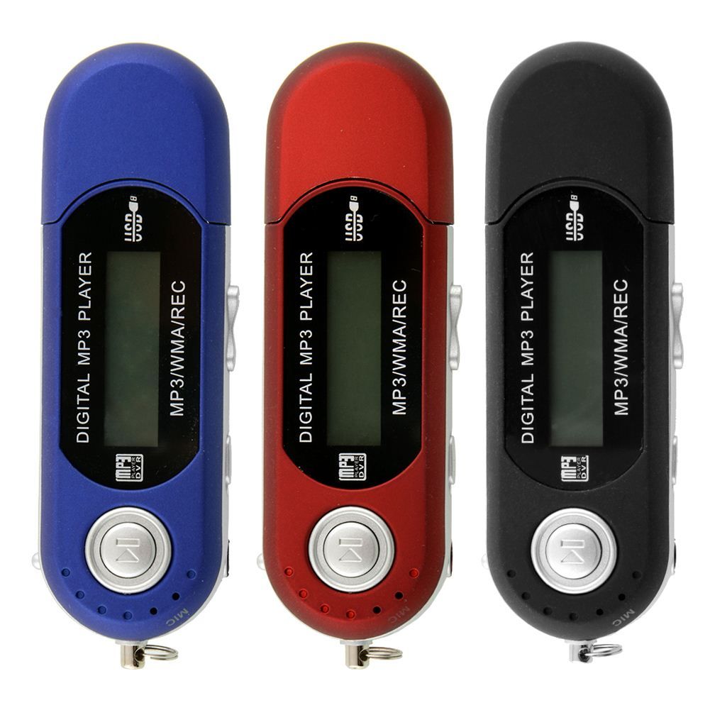 tellaLuna Azul marino 8GB LCD MP3 WMA reproductor FM Radio USB Flash Drive 